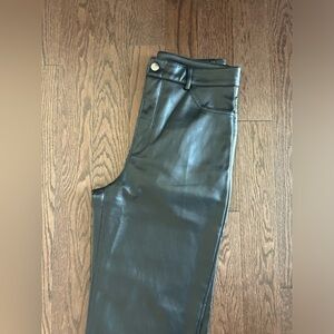 black leather pants size 6 Dynamite